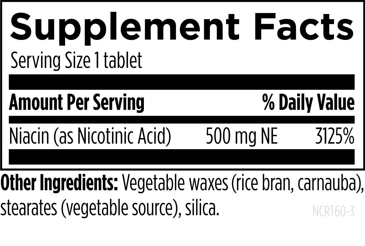 Niacin CRT 500mg NE 60c